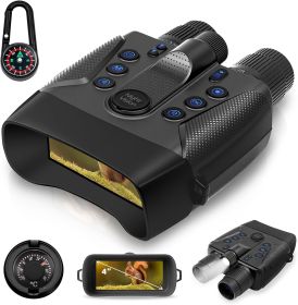 Professional 4K Night Vision Goggles - 58MP Full-Color Imaging, 16HR Battery Life, 64GB Card, Flashlight for Hunting, Camping Professional 4K Night Vision Goggles - 58MP Full-Color Imaging, 16HR Battery Life, 64GB Card, Flashlight for Hunting, Camping